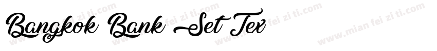 Bangkok Bank Set Tex字体转换